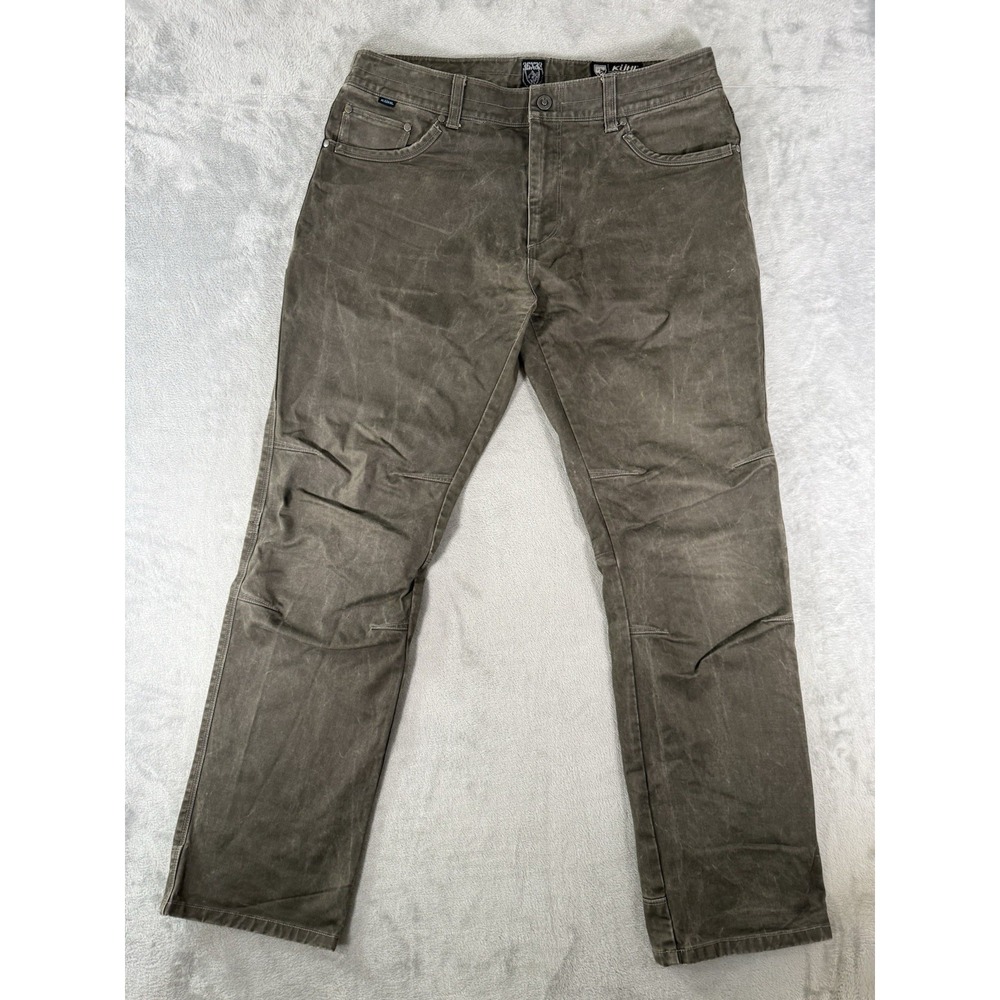 Kuhl Ryder Lean Pants Mens 36x32 Green Patina Dye